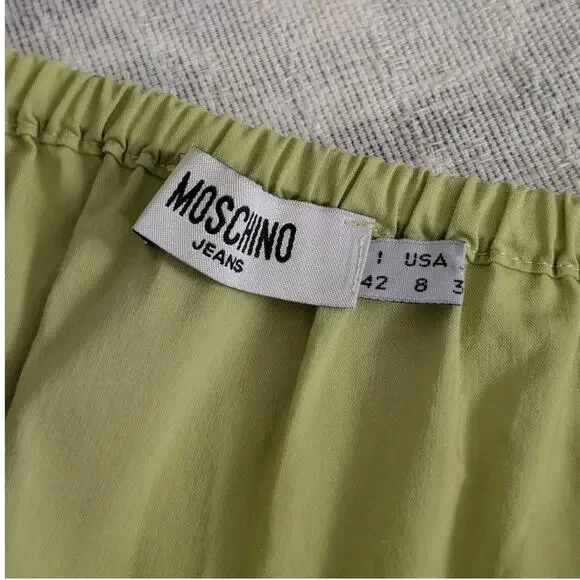 Moschino Jeans Vintage Cotton Blend Peasant Skirt - Moschino Donna Made In Italy - Picture 7 of 12